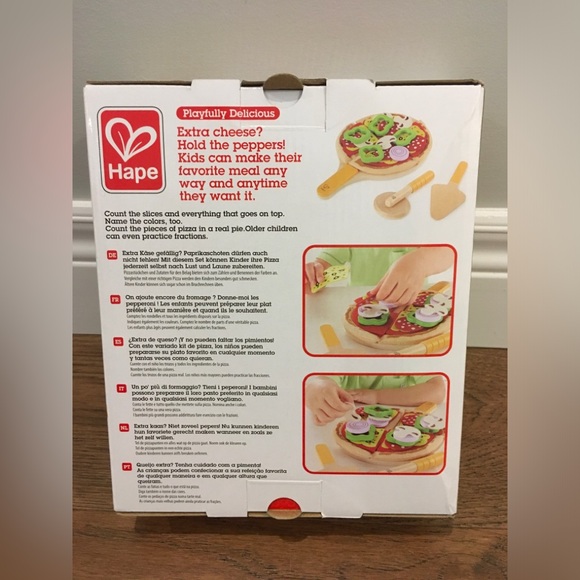 New Hape wooden homemade pizza set - Picture 2 of 2